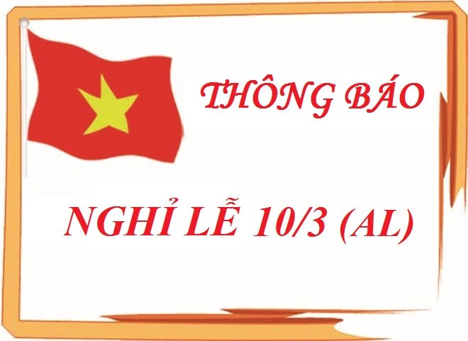THÔNG BÁO NGHỈ LỄ