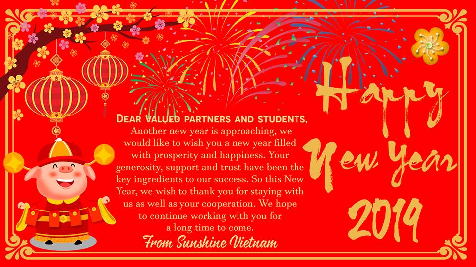 Sunshine Vietnam chúc mừng năm mới 2019