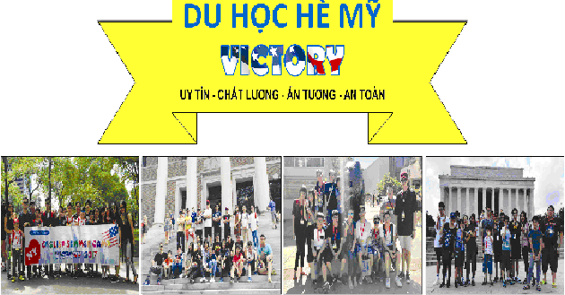 BẢNG GIÁ DU HỌC HÈ MỸ VICTORY 2018
