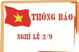 THÔNG BÁO NGHỈ LỄ 2/9