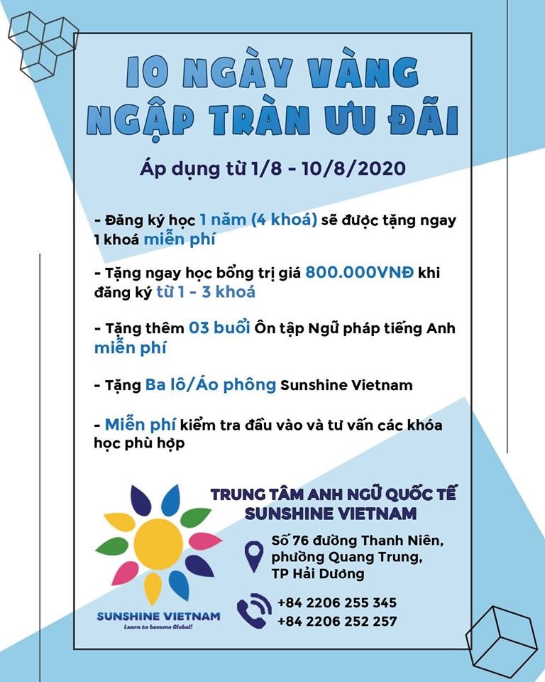 10 NGÀY VÀNG - TRÀN NGẬP ƯU ĐÃI
